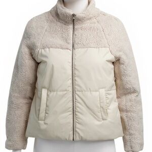Maurices White and Cream Puffer Jacket